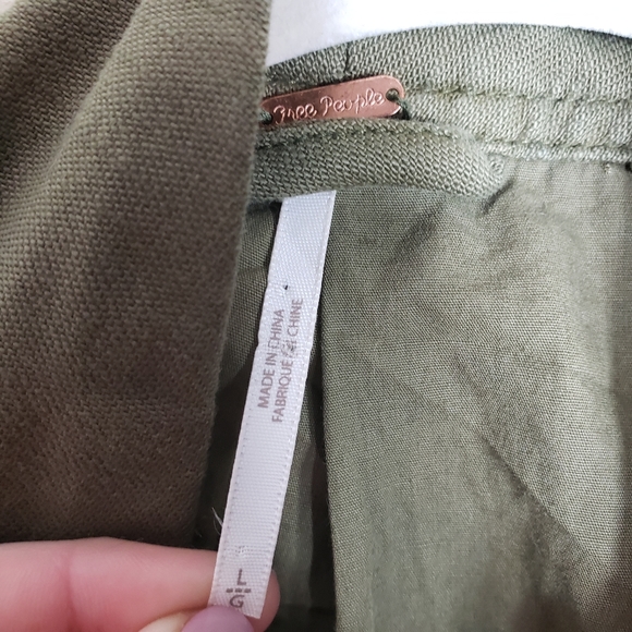 Free People in our nature olive utility jacket - Picture 4 of 5